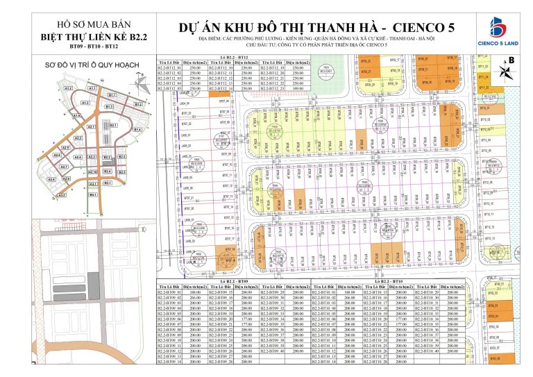 sơ đồ mặt bằng thiết kế biệt thự b2.2 thanh hà