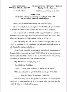 quy hoạch tổng mặt bằng tỷ lệ 1/500 cho dự án Trường mầm non Trần Hưng Đạo tại Khu đô thị Thanh Hà Cienco 5.