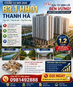 phối cảnh 3D chung cư B3.1 HH01 Thanh Hà