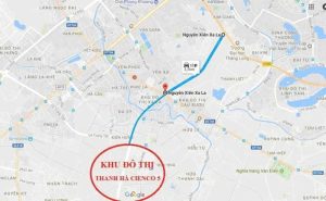 chung cư thanh hà map google