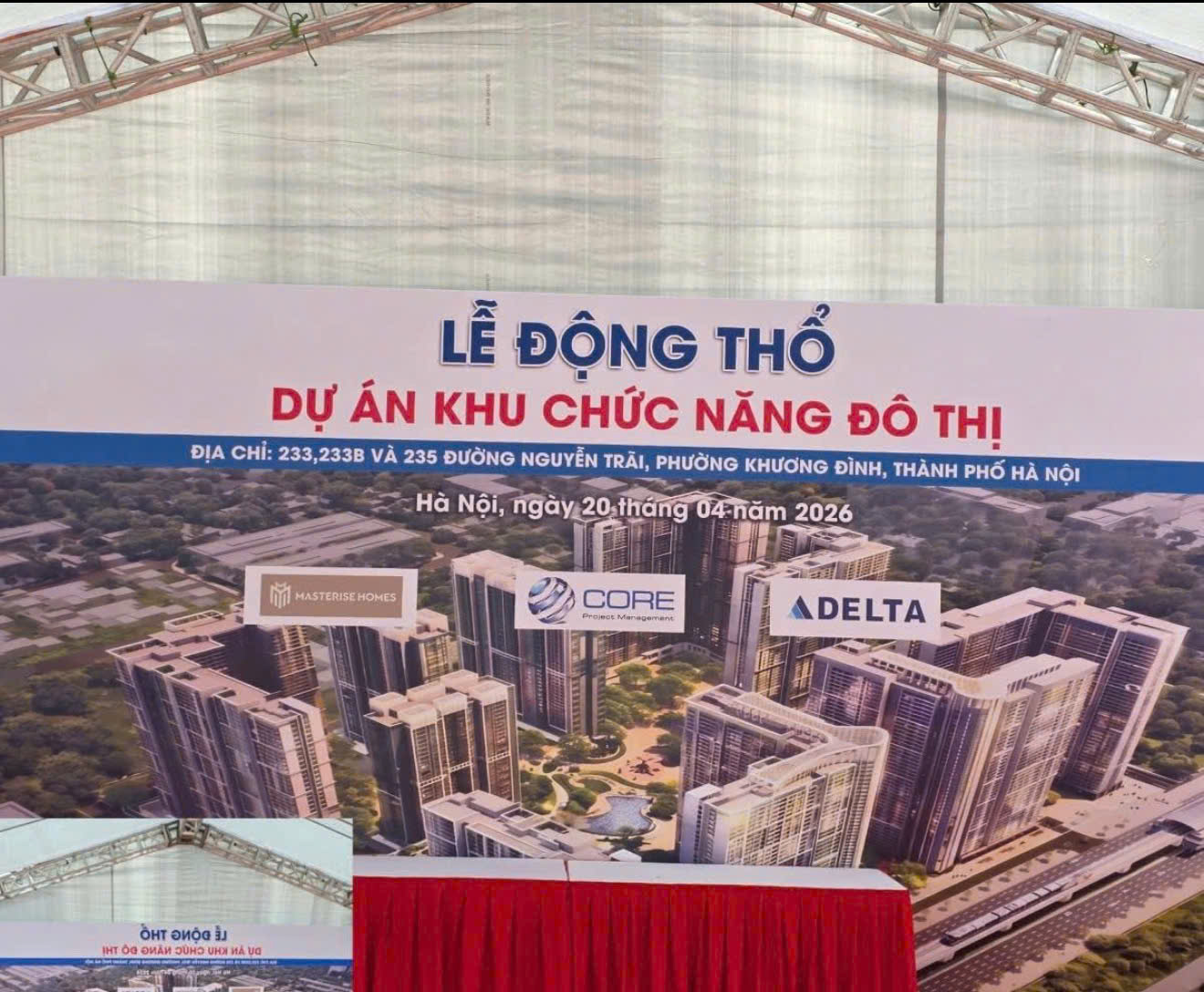 Lễ động thổ chung cư masterise homes cao xà lá