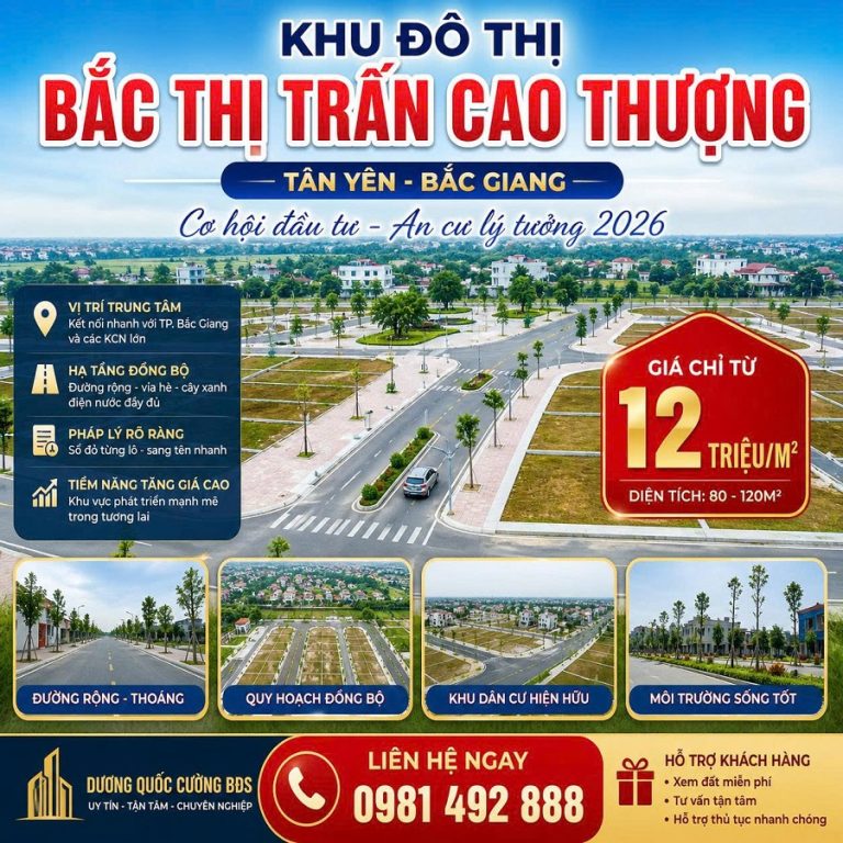 Khu đô thị Bắc Thị Trấn Cao Thượng