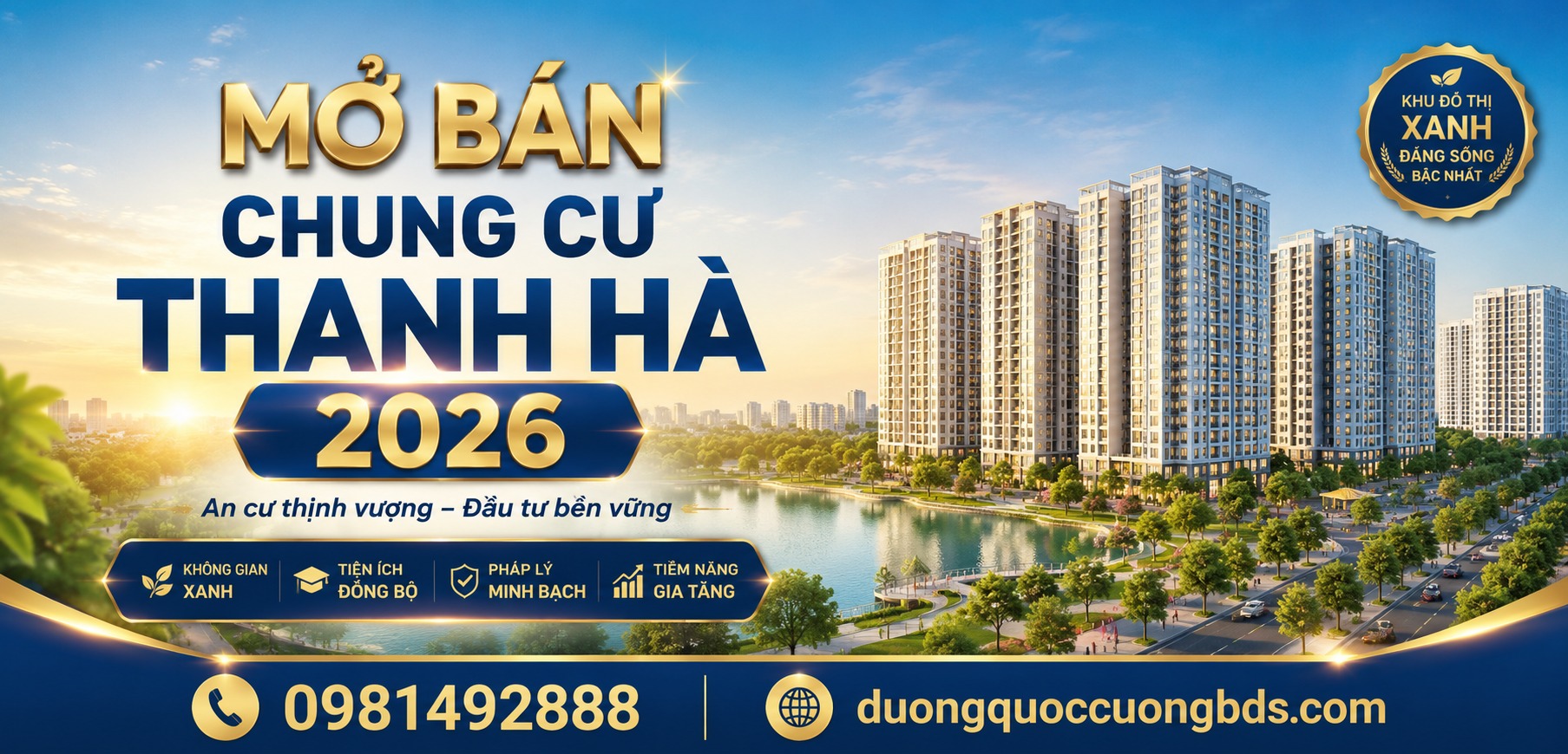 Mở bán chung cư Thanh Hà