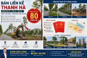 Bán liền kề thanh hà 2026