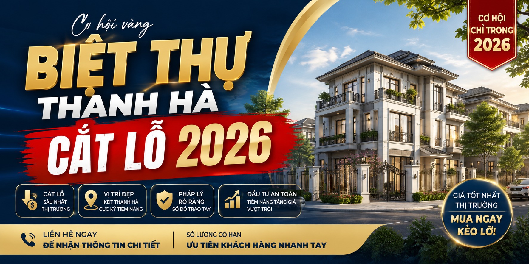 biệt thự thanh hà cắt lỗ