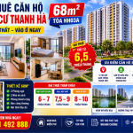 cho thuê căn hộ chung cư Thanh Hà 68m2