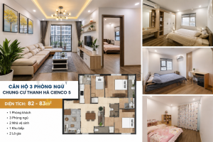 hình ảnh giá chung cư thanh hà 3 phòng ngủ đẹp