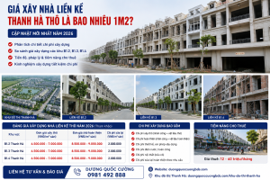 Giá xây nhà liền kề thanh hà cienco 5