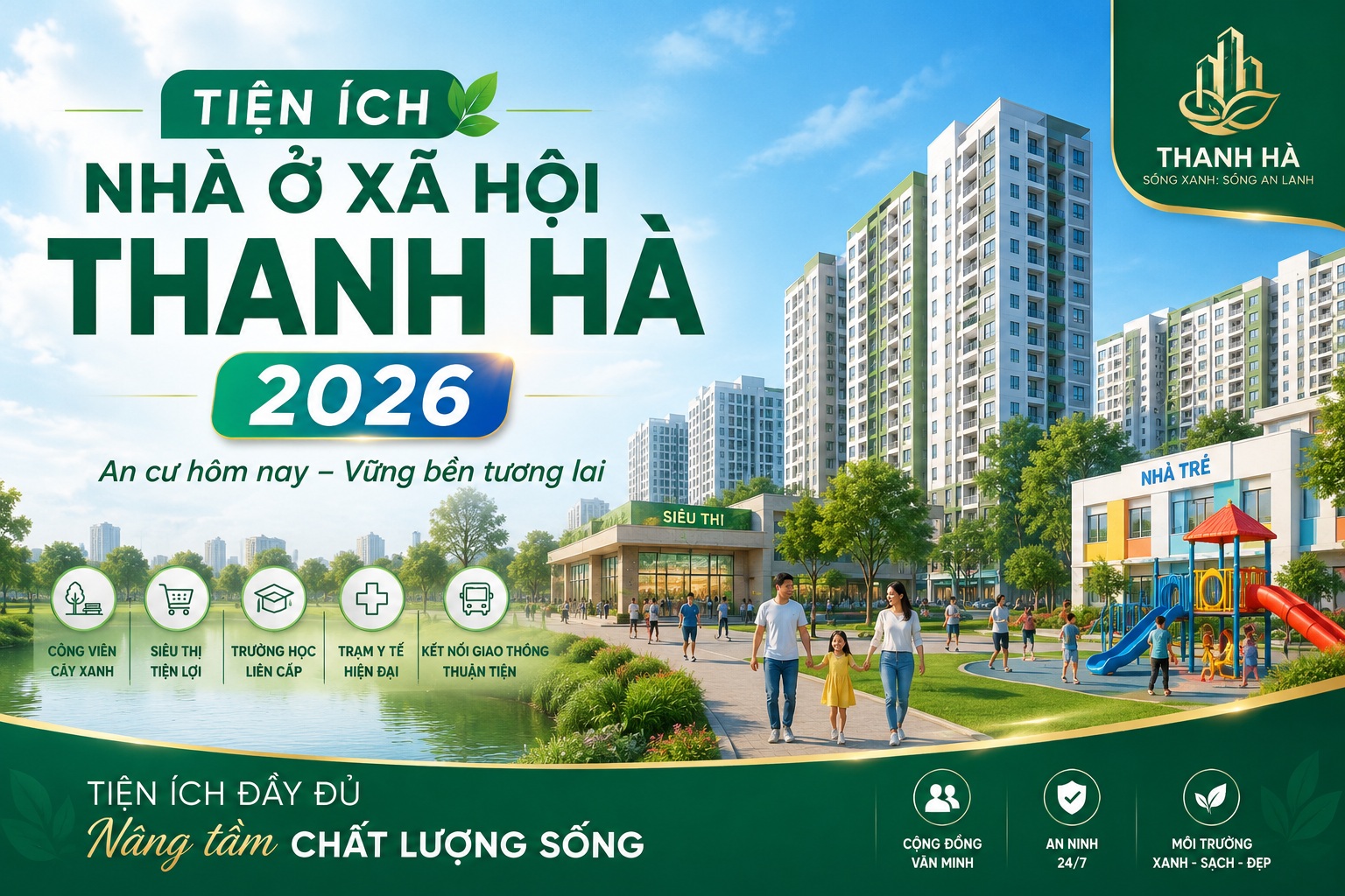 tiện ích nhà ở xã hội thanh hà