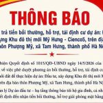 đền bù đất khu đô thị mỹ hưng