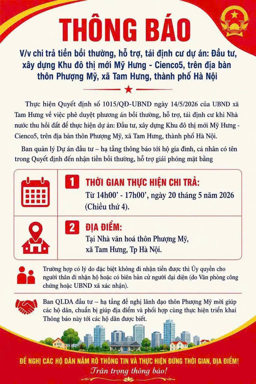 đền bù đất khu đô thị mỹ hưng