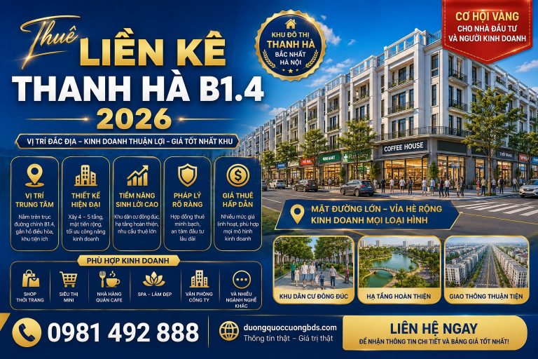 thuê liền kề thanh hà b1.4