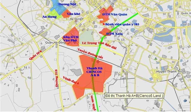 Vị Trí Liền Kề Thanh Hà Cienco 5 hà đông Ở Đâu?
