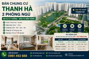 bán chung cư thanh hà 2 phòng ngủ giá rẻ