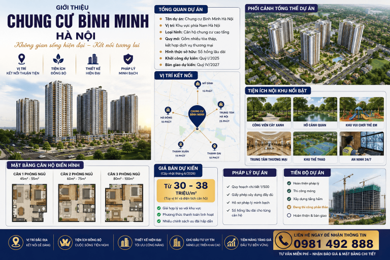 CHUNG CƯ BÌNH MINH HÀ NỘI giá rẻ