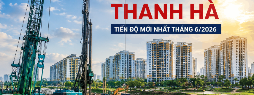 Máy khoan cọc đã được tập kết tại công trường làm móng nhà ở xã hội Thanh Hà Cienco 5 chuẩn bị thi công phần móng dự án năm 2026