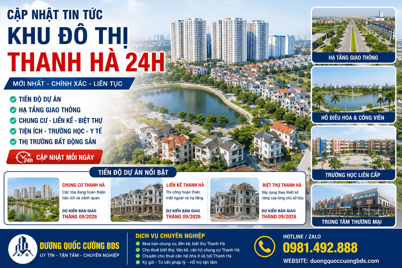 cập nhật tin tức khu đô thị thanh hà 24h hàng ngày