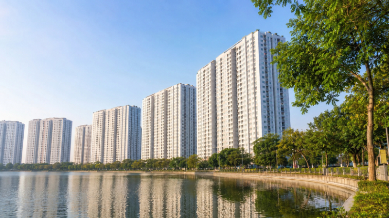chung cư Thanh Hà view hồ