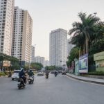 Đi từ chung cư Thanh Hà vào trung tâm