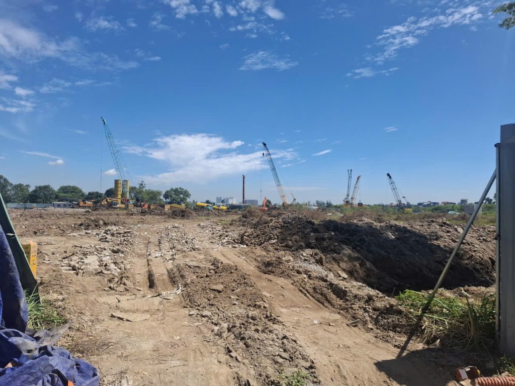 Tiến độ nhà ở xã hội Thanh Hà B1.2 ngày 28/09/2026 đang thi công nền móng