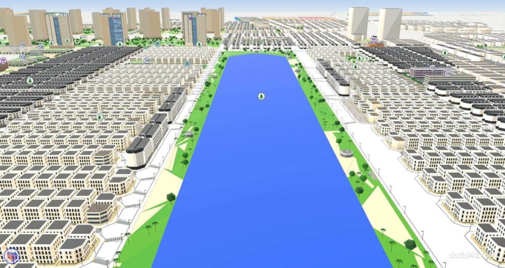 Ảnh minh họa thiết kế nhà liền kề phong cách hiện đại tại Vinhomes Olympic