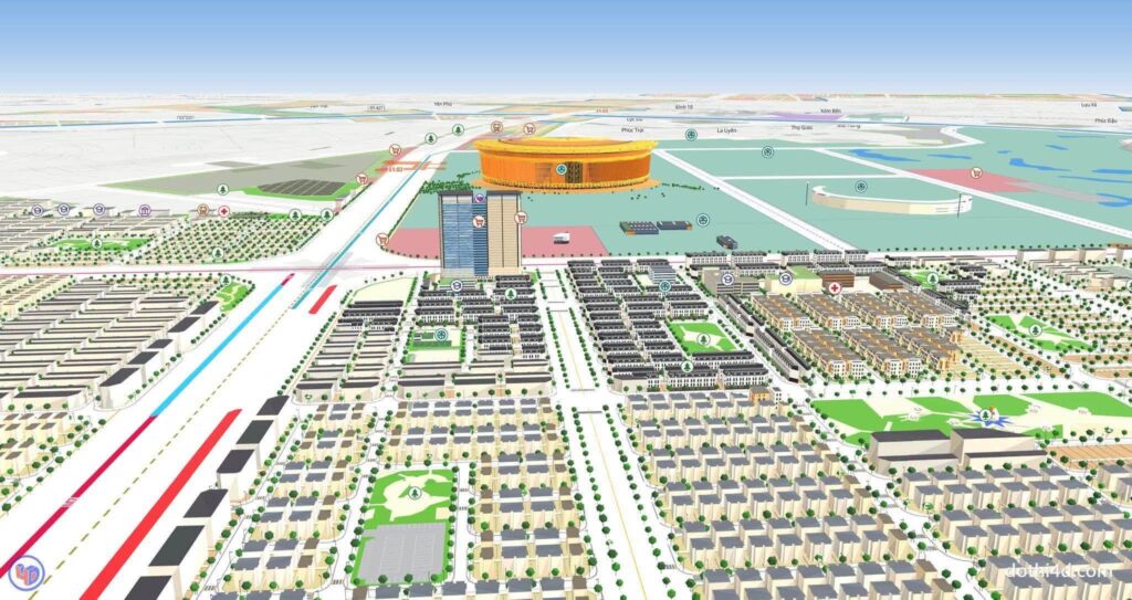 Ảnh minh họa thiết kế nhà liền kề phong cách hiện đại tại Vinhomes Olympic