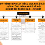 Quy trình 6 bước tiếp nhận hồ sơ mua noxh Thanh Hà Cienco 5 do CIENCO5 LAND cung cấp.