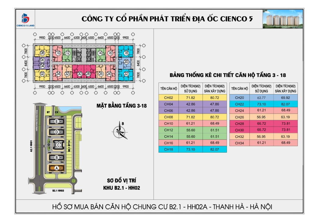 Sơ đồ chung cư B2.1 HH02A B D E Thanh Hà bản chuẩn