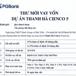 Vay vốn dự án Thanh Hà Cienco 5: PGBank cho vay 70%