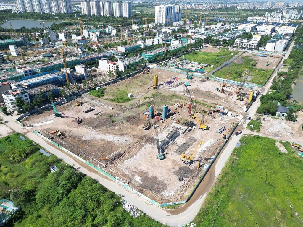 Tiến độ 6 tòa chung cư B1.2 Thanh Hà tháng 10/2026