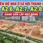 Tiến độ nhà ở xã hội Thanh Hà A2.6, A2.7, A2.8 đang san lấp mặt bằng tháng 10/2026.